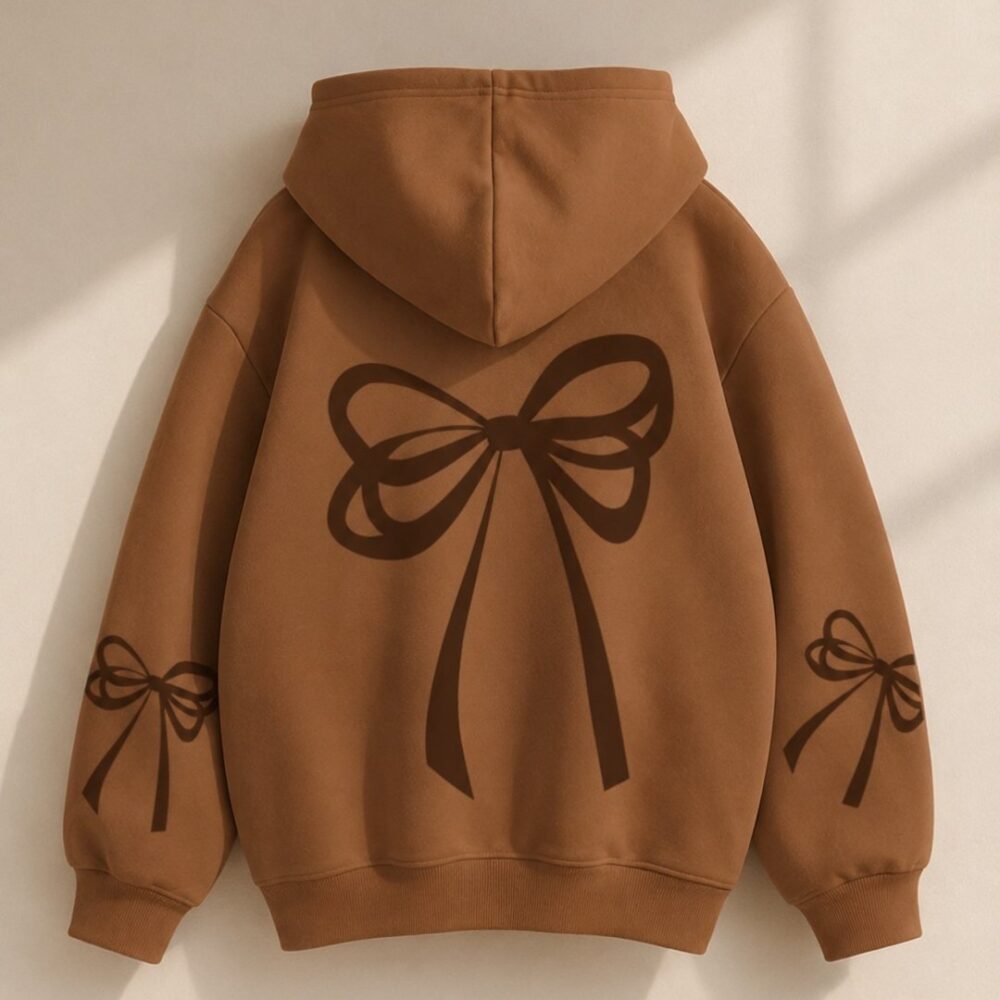 Hoodie Bow Aesthetic Café